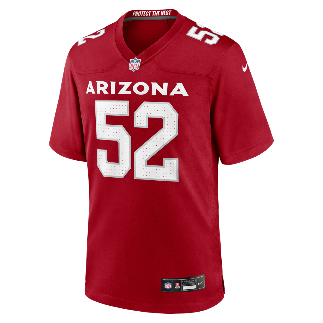 Men's Arizona Cardinals Jordan Burch Nike  Cardinal Team Game Jersey