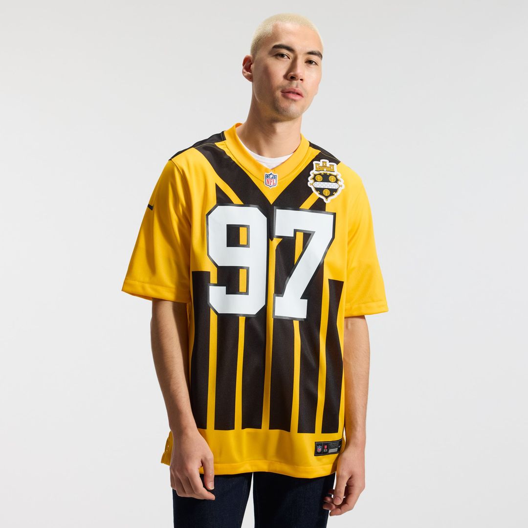 Men's Pittsburgh Steelers Cameron Heyward Nike Gold Alternate 1933 Throwback Game Jersey