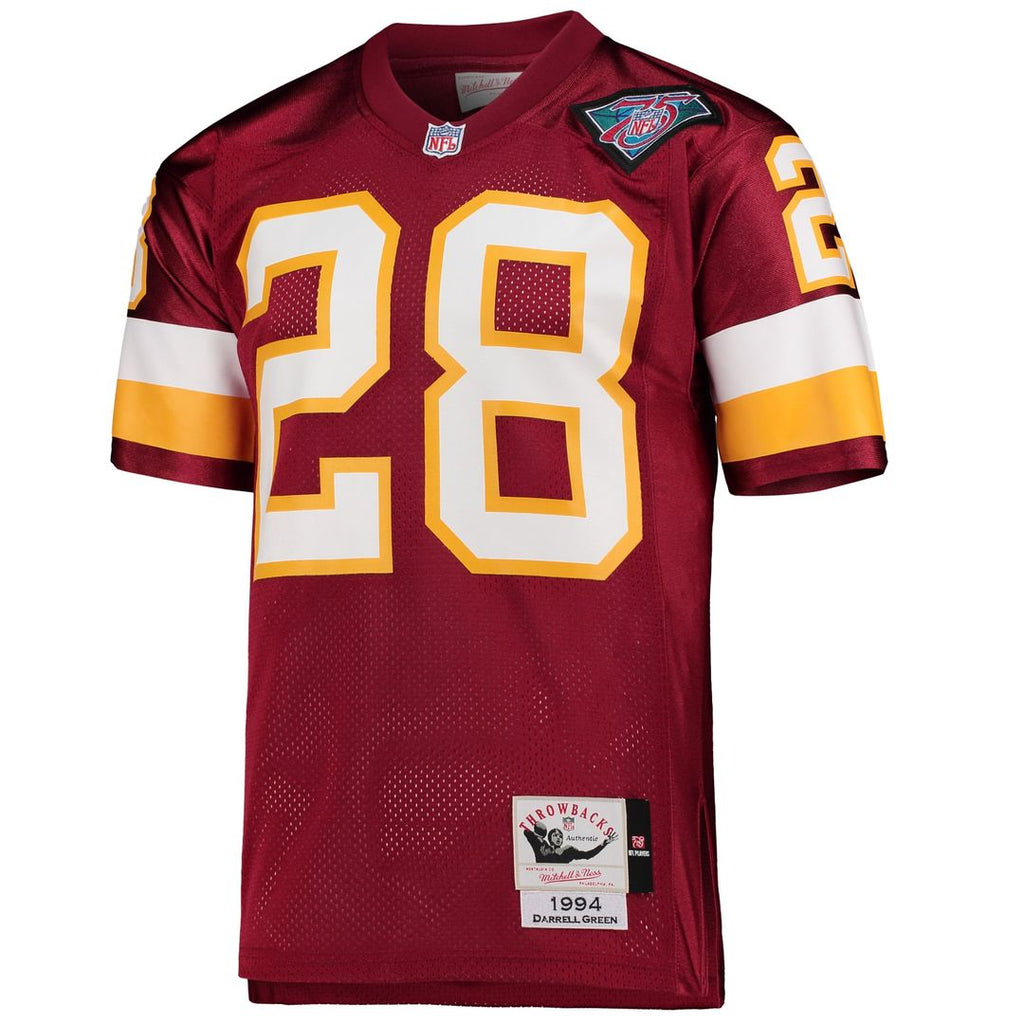 Men's Washington Football Team 1994 Darrell Green Mitchell & Ness Burgundy Authentic Throwback Retired Player Jersey