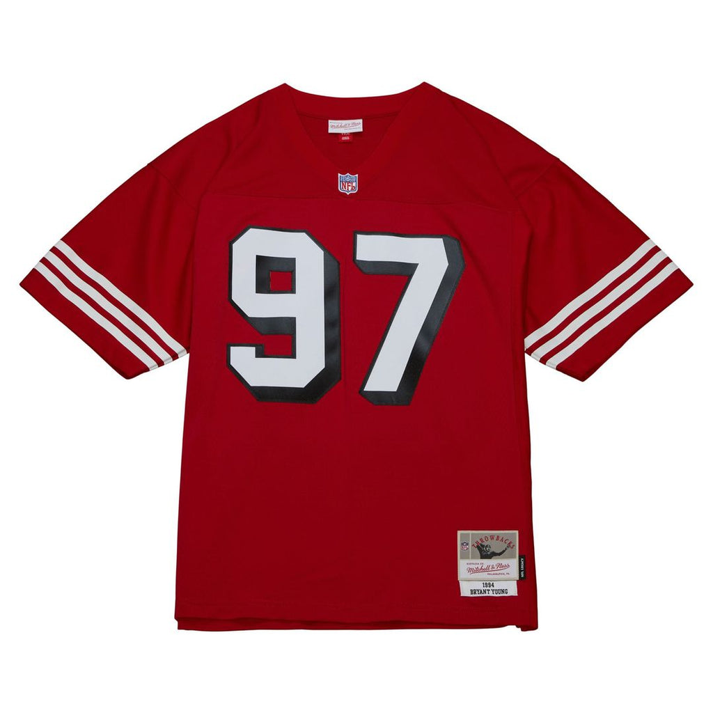 Men's San Francisco 49ers Bryant Young Mitchell & Ness White Legacy Replica Jersey