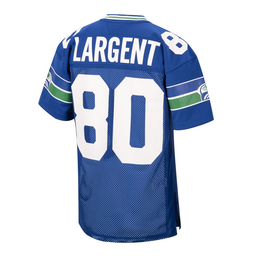 Men's Seattle Seahawks 1985 Steve Largent Mitchell & Ness Royal Authentic Throwback Retired Player Jersey