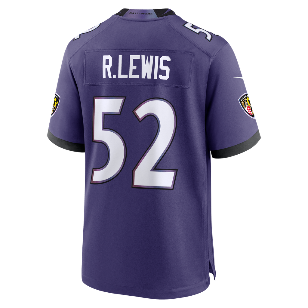 Men's Baltimore Ravens Ray Lewis Nike Purple Team Retired Player Game Jersey