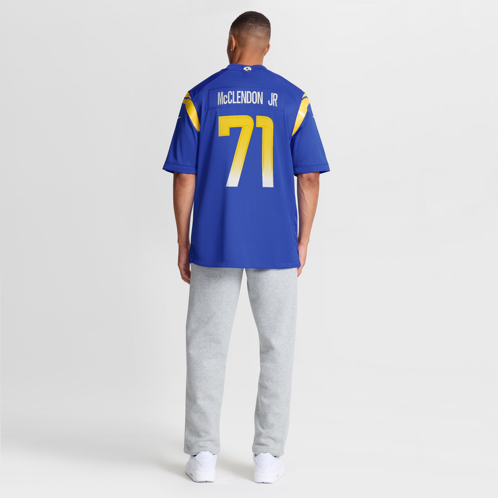 Men's Los Angeles Rams Warren McClendon Jr. Nike Royal Team Game Jersey