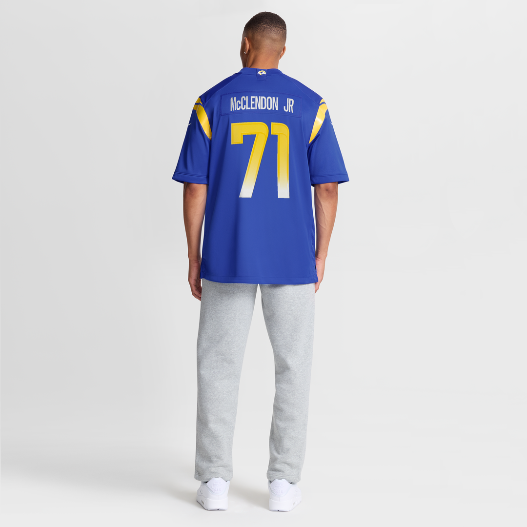 Men's Los Angeles Rams Warren McClendon Jr. Nike Royal Team Game Jersey