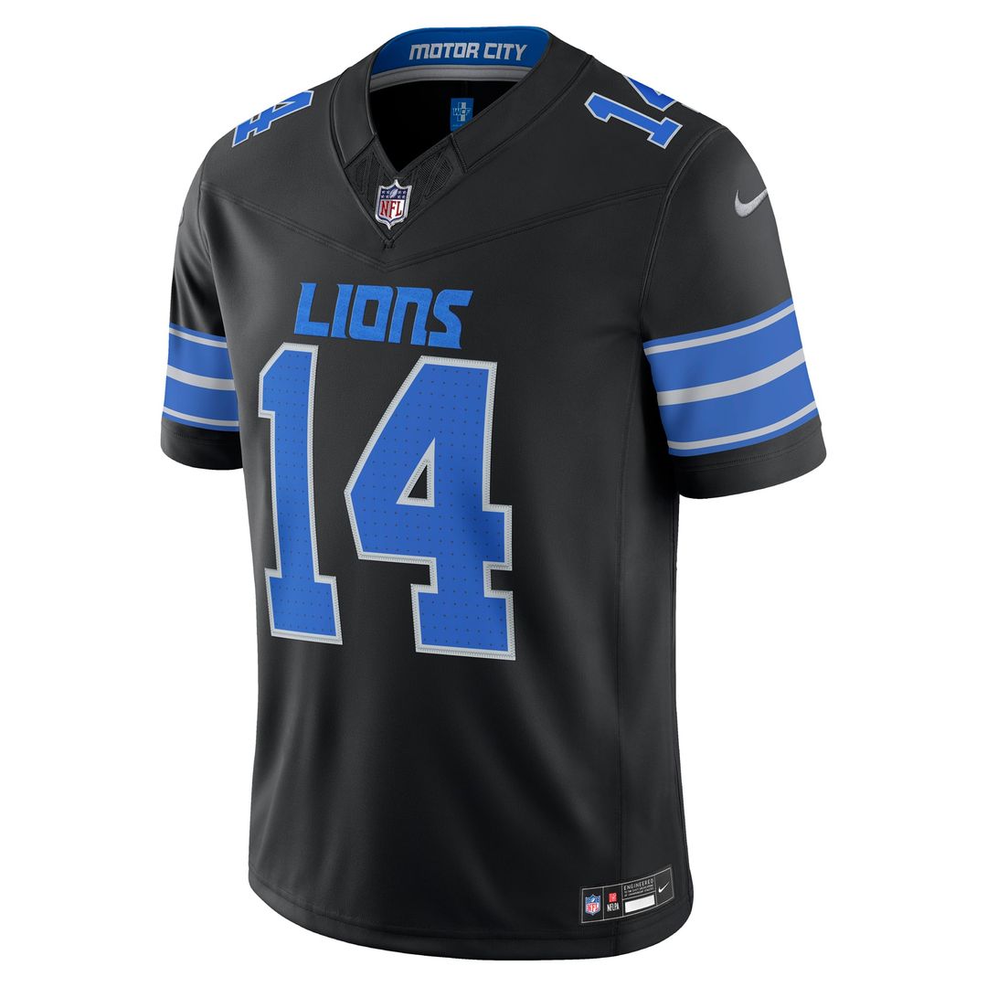 Men's Detroit Lions Amon-Ra St. Brown Nike Blue Team Vapor F.U.S.E. Stitched Limited Jersey