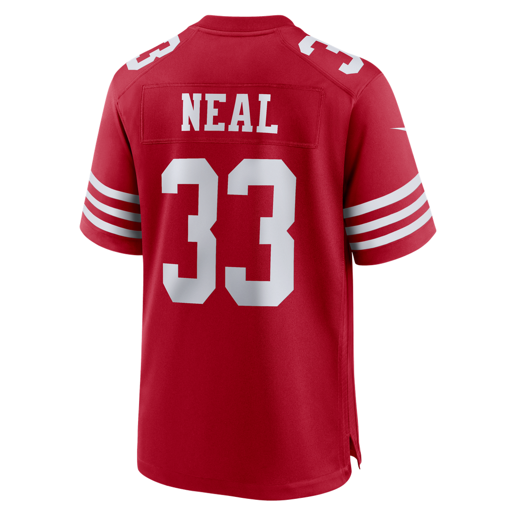Men's San Francisco 49ers Siran Neal Nike  Scarlet Team Game Jersey