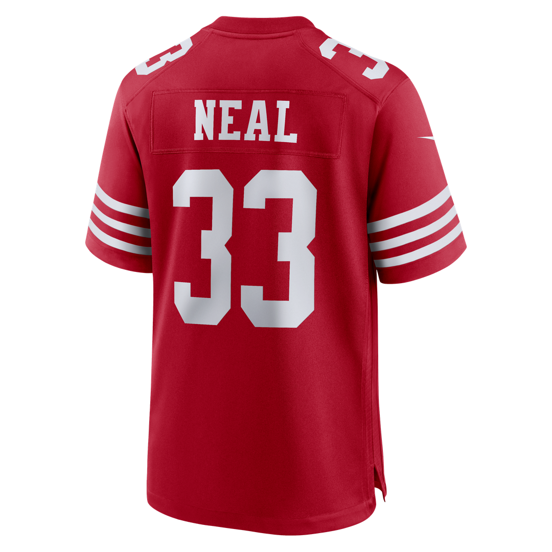 Men's San Francisco 49ers Siran Neal Nike  Scarlet Team Game Jersey