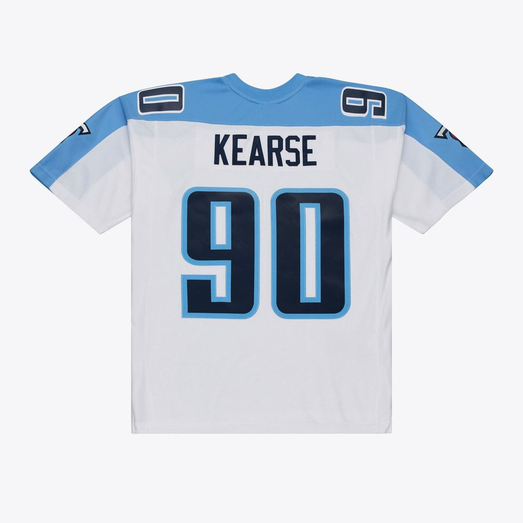 Men's Tennessee Titans Jevon Kearse Mitchell & Ness White Retired Legacy Replica Player Jersey