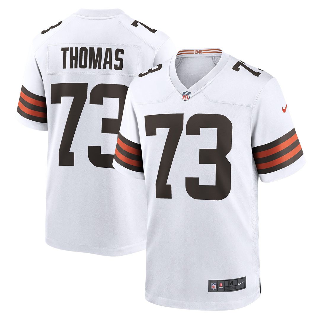 Men's Cleveland Browns Joe Thomas Nike Brown Retired Game Player Jersey