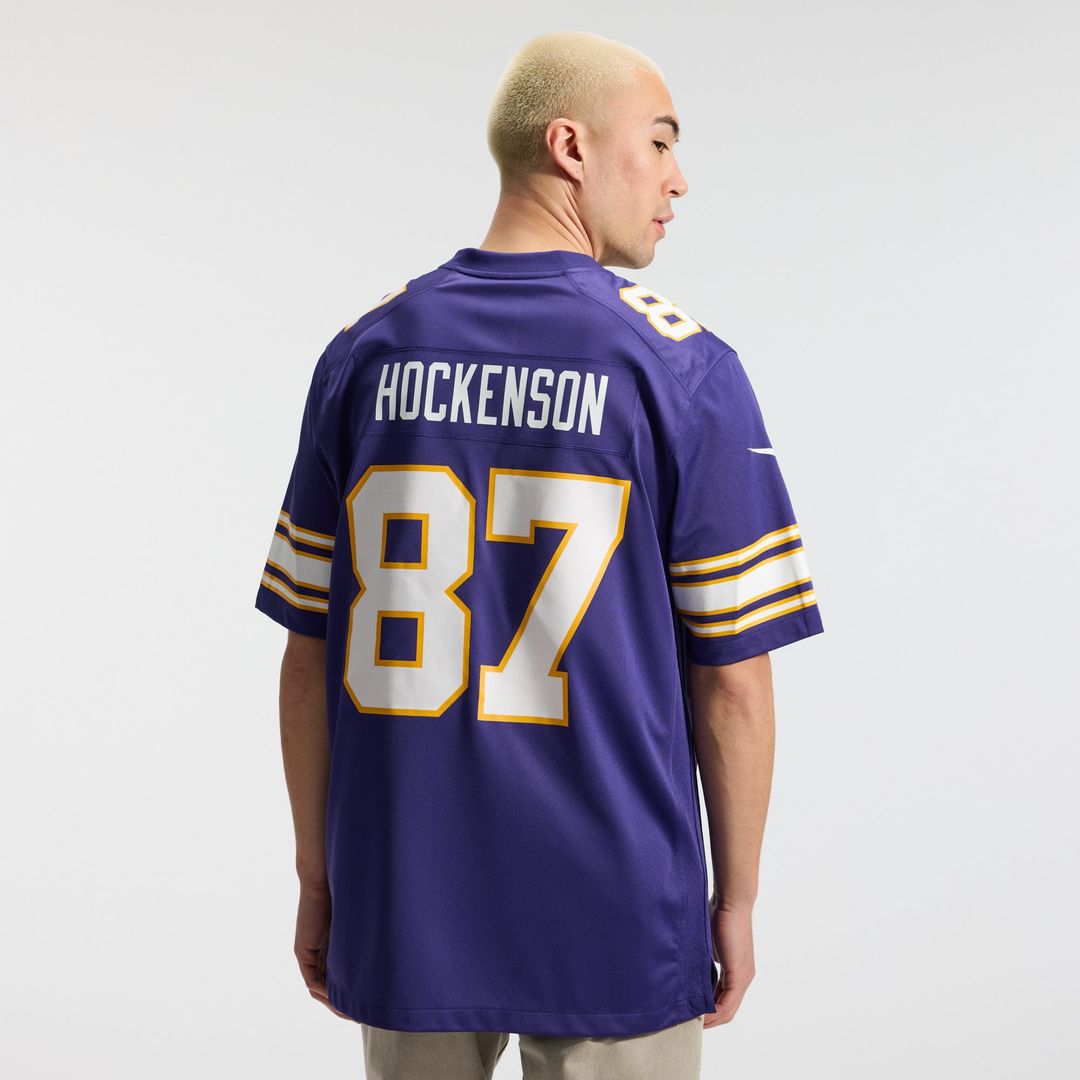 Men's Minnesota Vikings T.J. Hockenson Nike Purple Classic Player Game Jersey