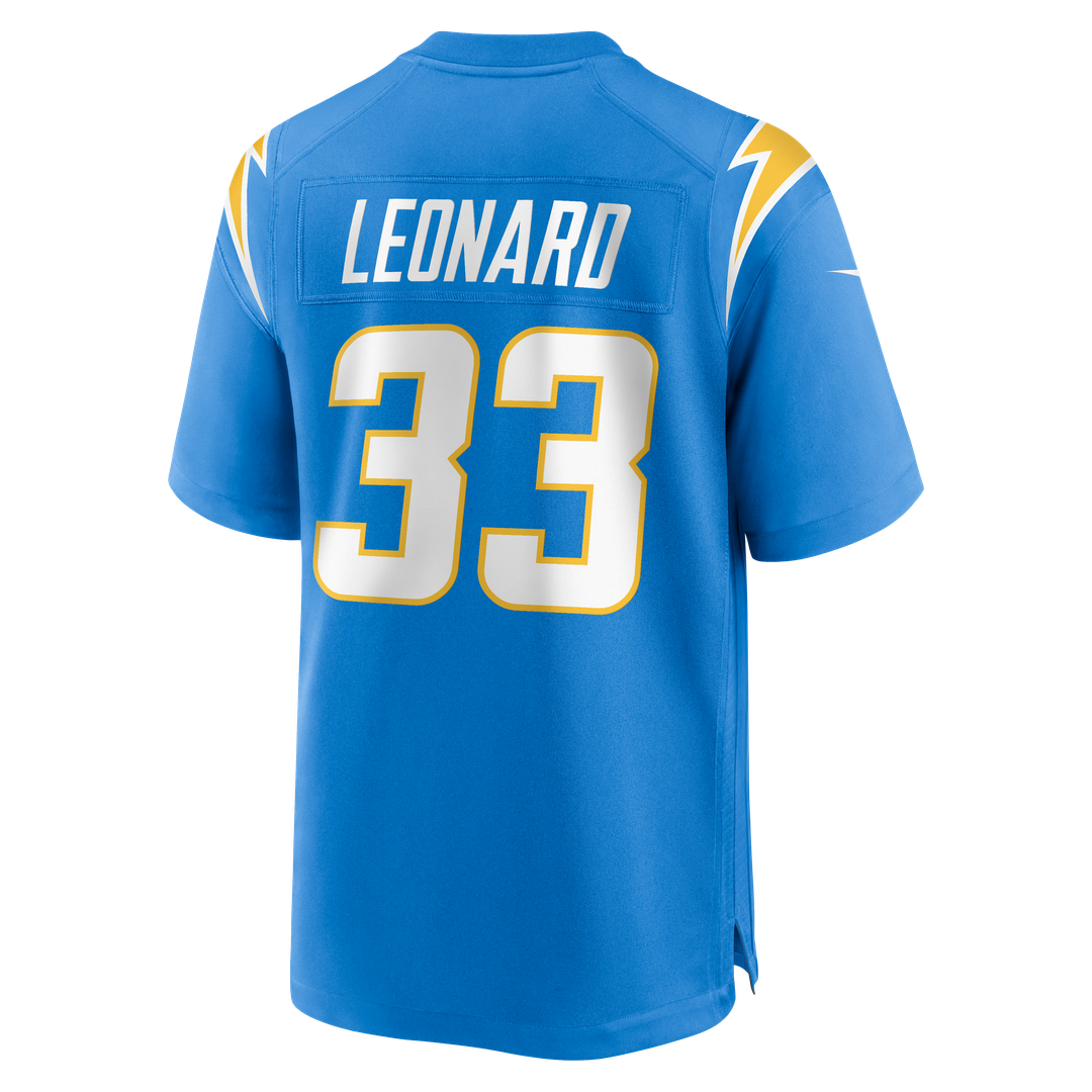 Men's Los Angeles Chargers Deane Leonard Nike Powder Blue Game Player Jersey