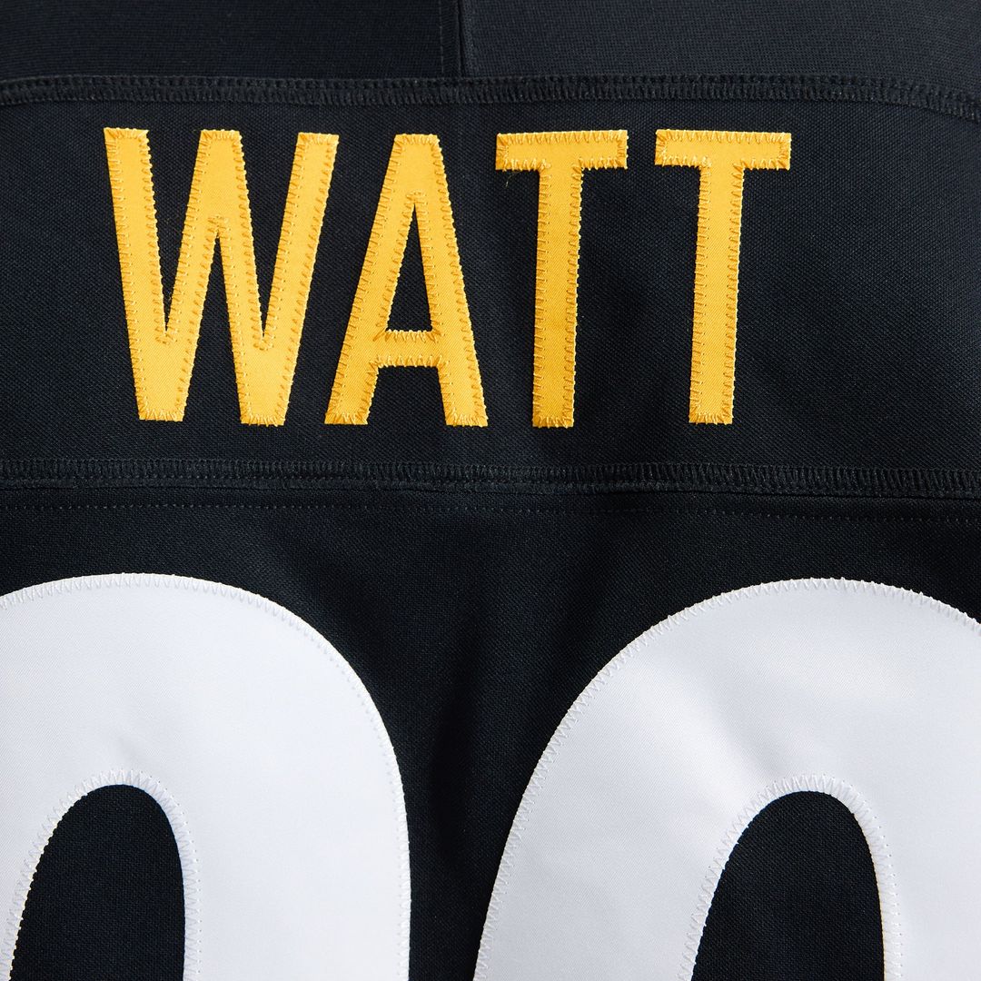Men's Pittsburgh Steelers T.J. Watt Nike Gold Alternate Vapor F.U.S.E. Stitched Limited Jersey
