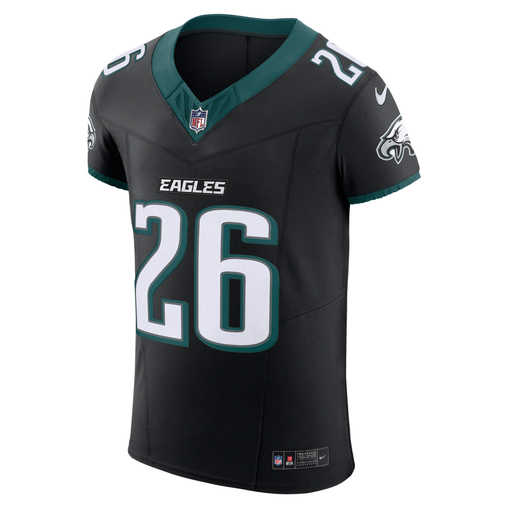 Men's Philadelphia Eagles Saquon Barkley Nike Black Alternate Vapor F.U.S.E. Elite Jersey