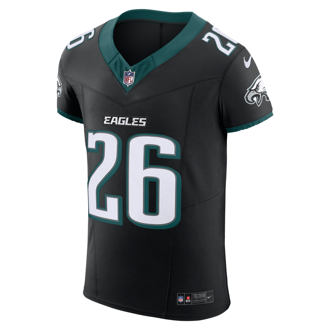 Men's Philadelphia Eagles Saquon Barkley Nike Black Alternate Vapor F.U.S.E. Elite Jersey