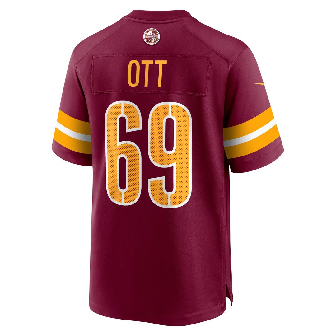 Men's Washington Commanders Tyler Ott Nike  Burgundy  Game Jersey