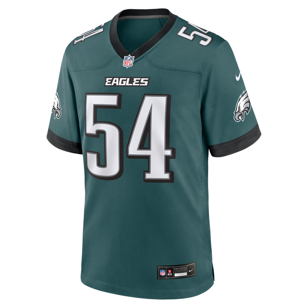 Men's Philadelphia Eagles Jeremiah Trotter Jr. Nike  Midnight Green Team Game Jersey