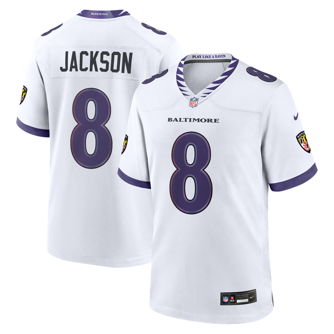 Men's Baltimore Ravens Lamar Jackson Nike Black Alternate Game Jersey