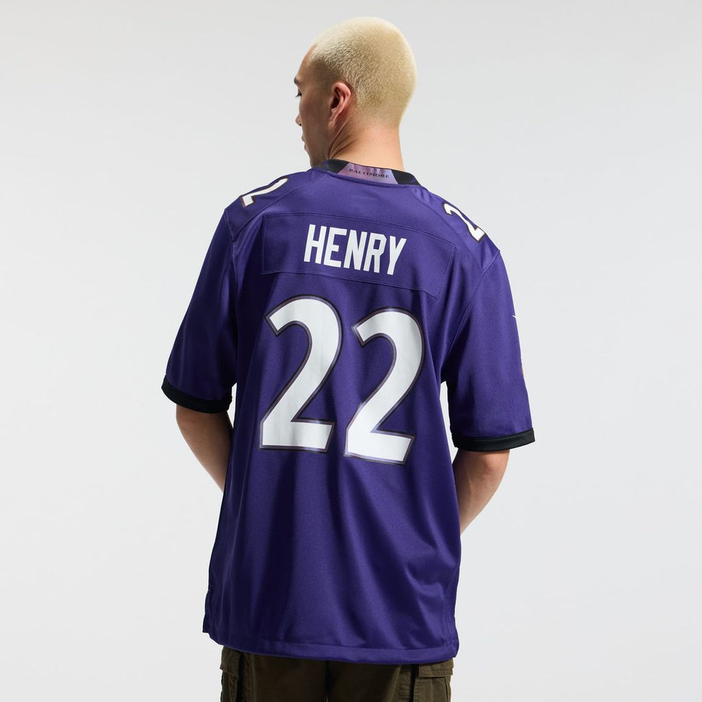 Men's Baltimore Ravens Derrick Henry Nike Purple Team Game Jersey