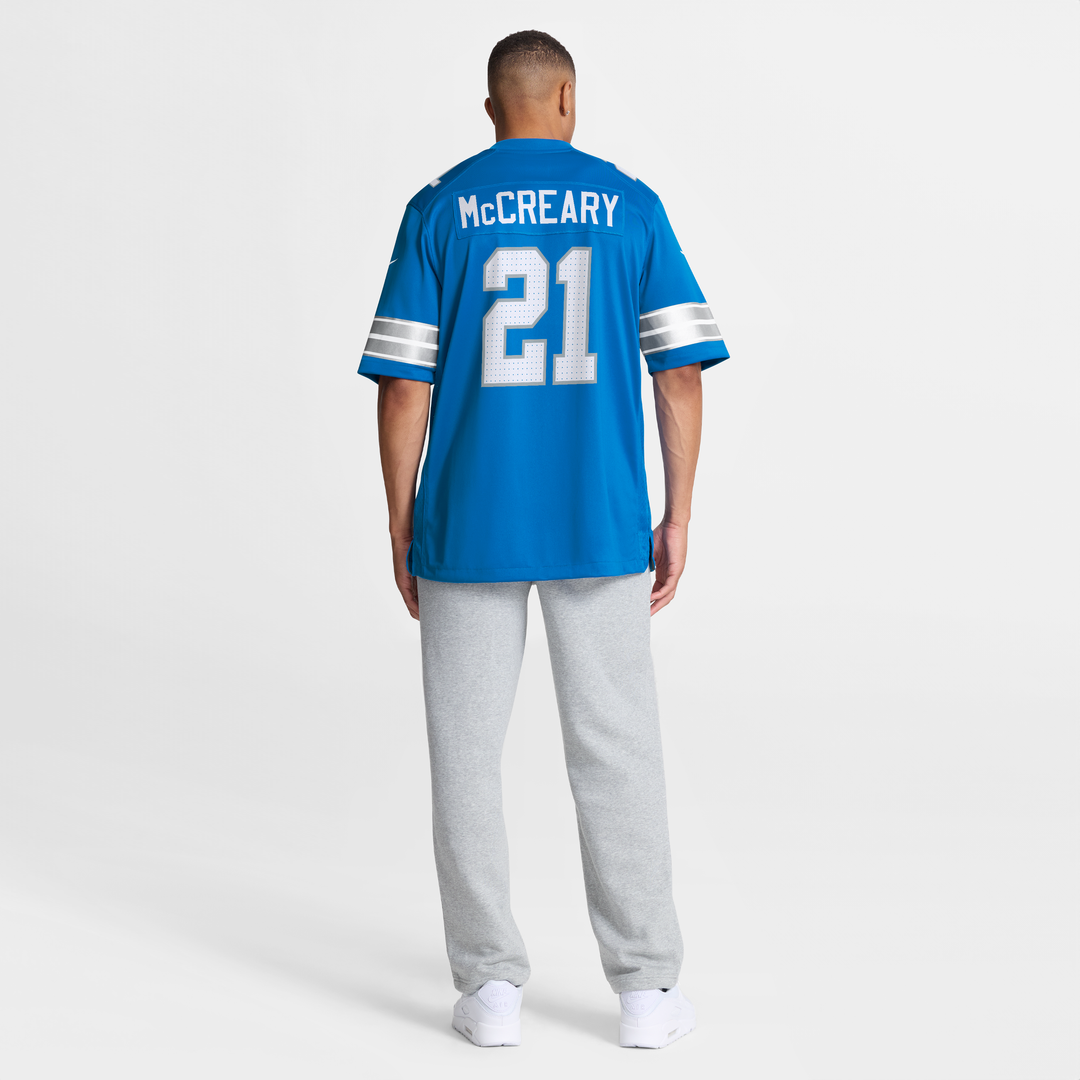 Men's Detroit Lions Roger McCreary Nike  Blue Team Game Jersey