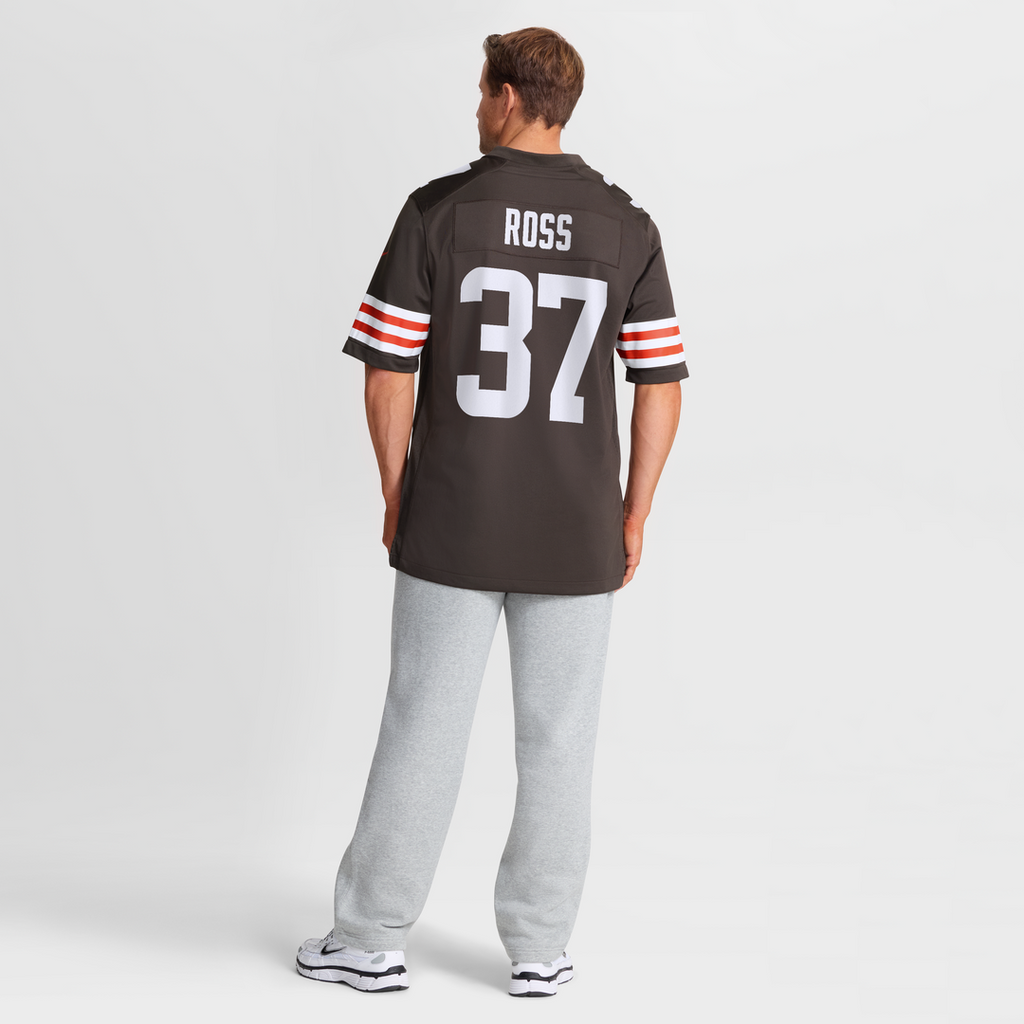 Men's Cleveland Browns D'Angelo Ross Nike Brown Team Game Jersey