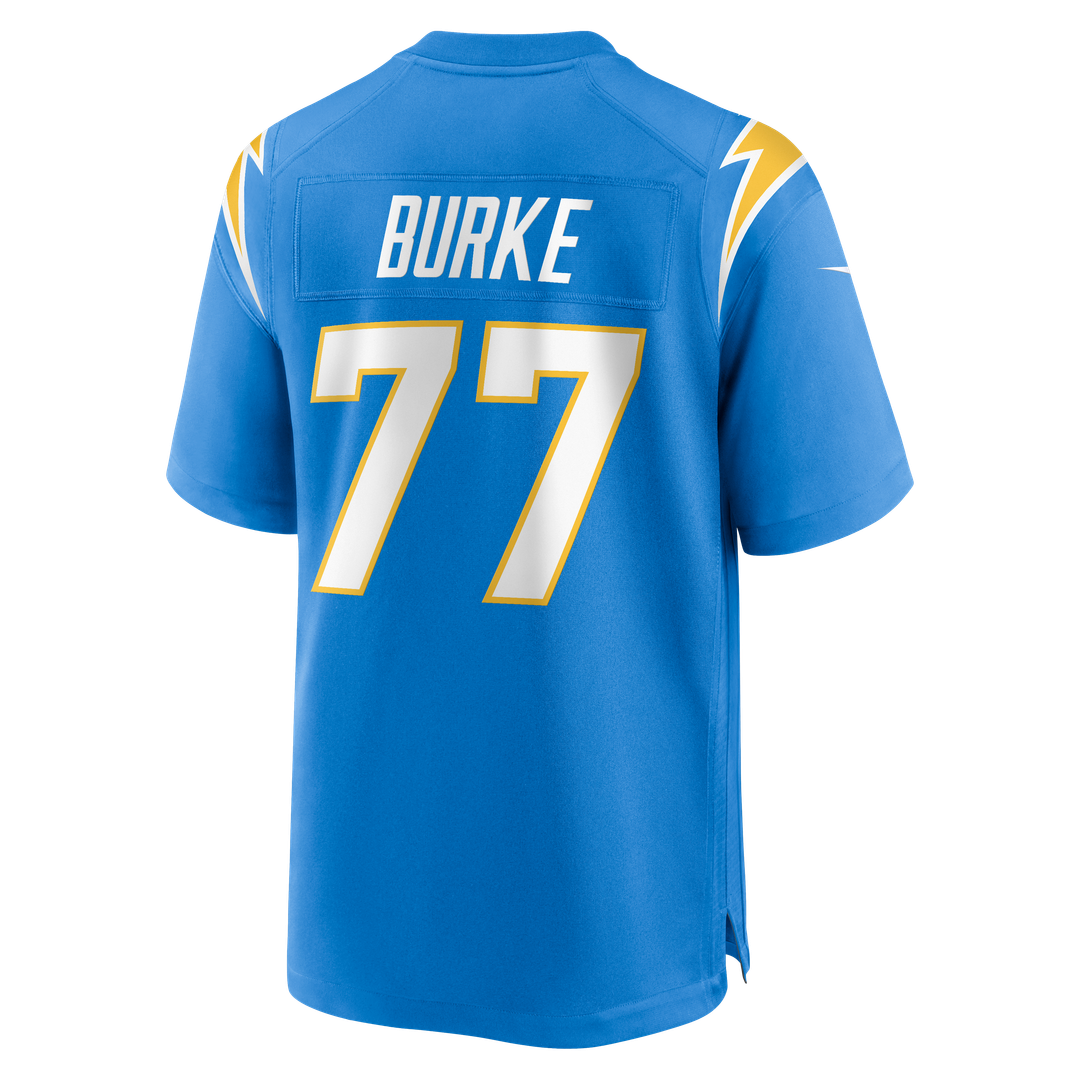 Men's Los Angeles Chargers Travis Burke Nike Powder Blue Team Game Jersey