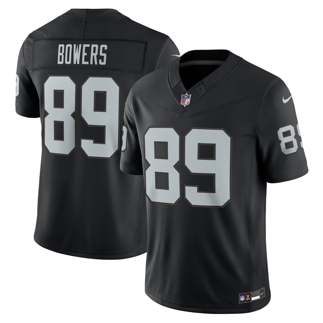 Men's Las Vegas Raiders Brock Bowers Nike White Vapor F.U.S.E. Stitched Limited Jersey