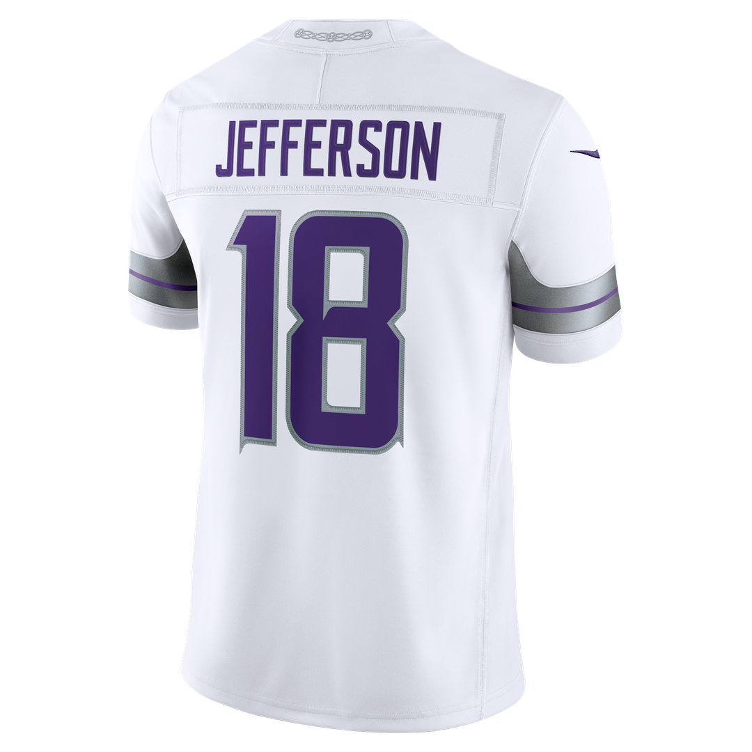 Men's Minnesota Vikings Justin Jefferson Nike White Alternate Vapor F.U.S.E. Stitched Limited Jersey