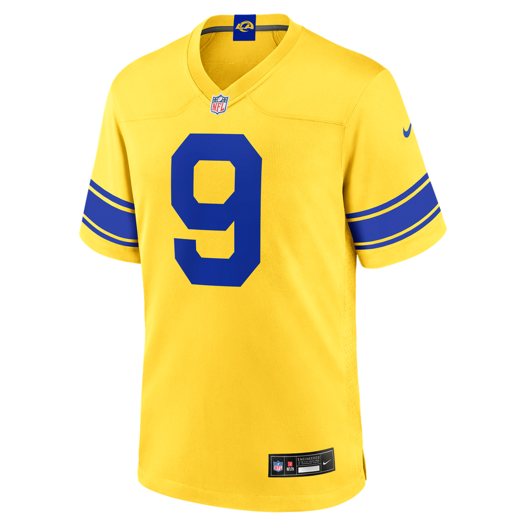 Men's Los Angeles Rams Matthew Stafford Nike White White Game Player Jersey