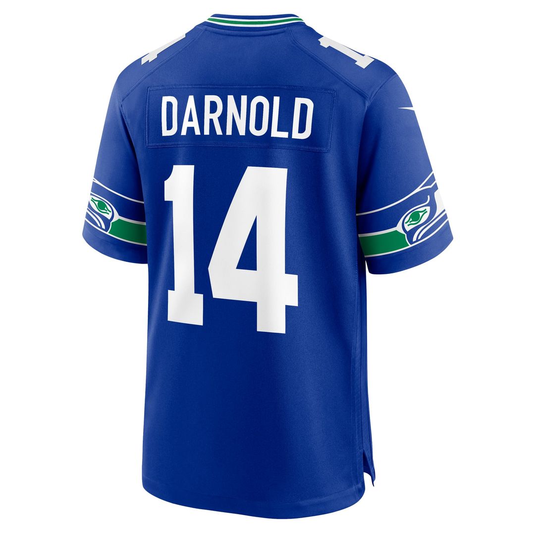 Men's Seattle Seahawks Sam Darnold Nike White Game Jersey