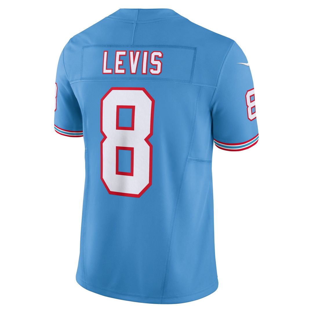 Men's Tennessee Titans Will Levis Nike Light Blue Alternate Oilers Throwback Vapor F.U.S.E. Limited Jersey