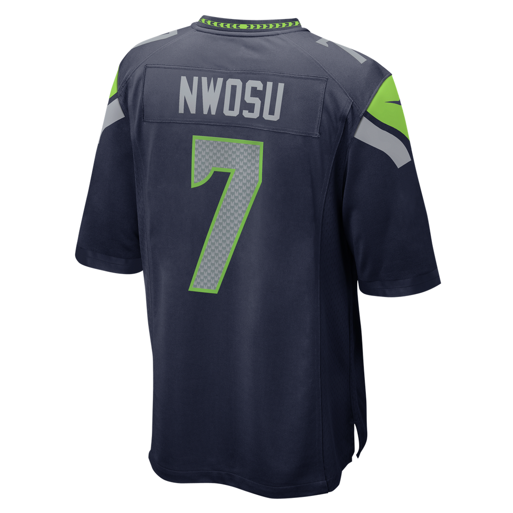 Men's Seattle Seahawks Uchenna Nwosu Nike College Navy Team Game Jersey