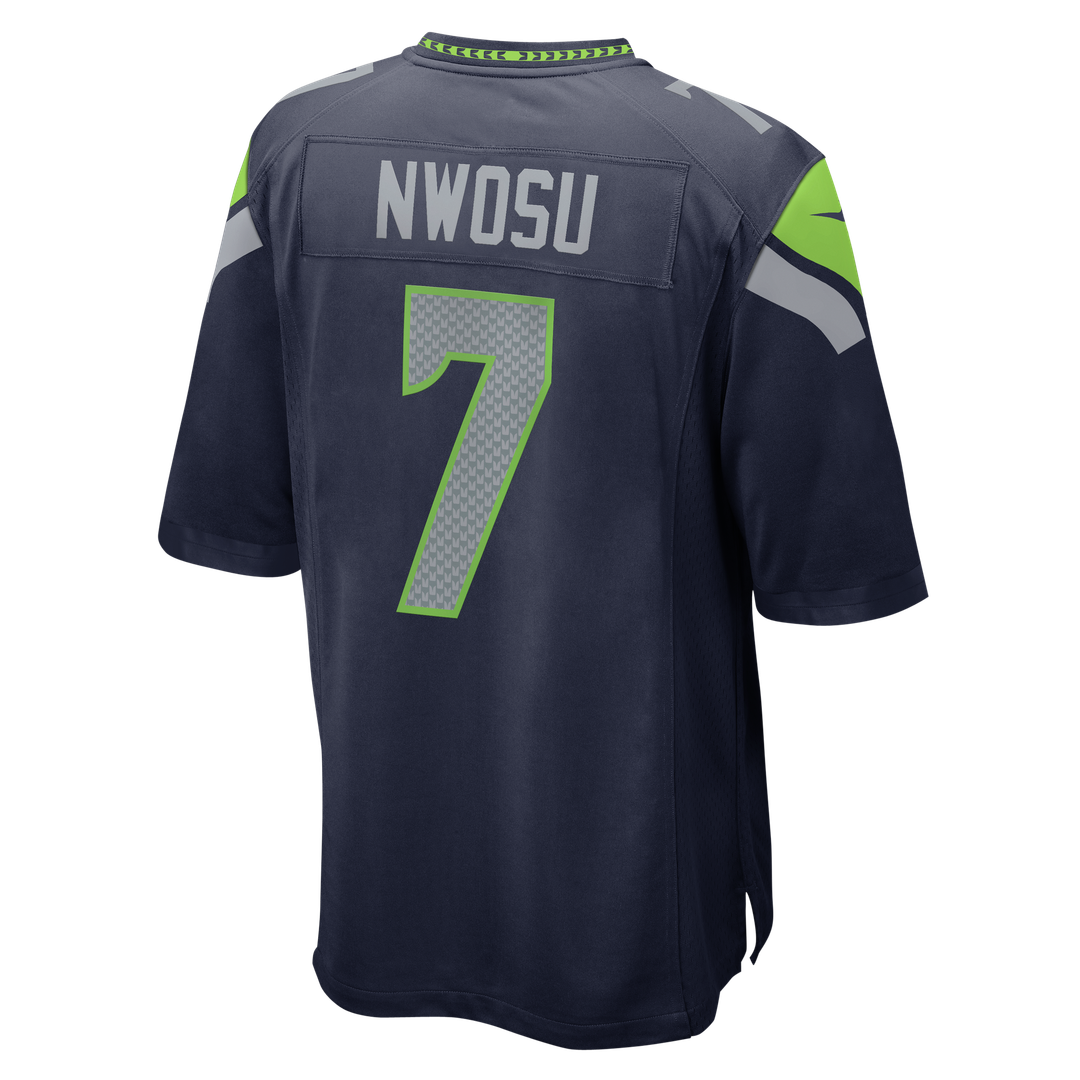 Men's Seattle Seahawks Uchenna Nwosu Nike College Navy Team Game Jersey