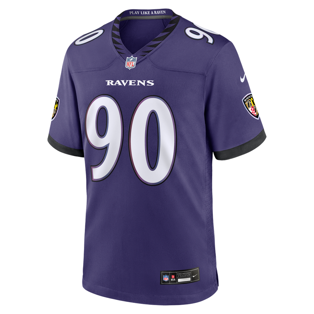 Men's Baltimore Ravens Aeneas Peebles Nike Purple Team Game Jersey