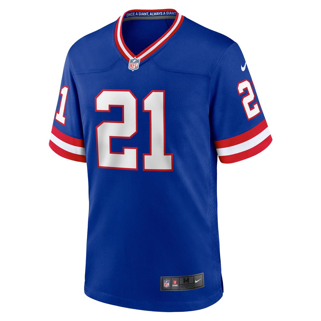 Men's New York Giants Tiki Barber Nike Royal Retired Player Alternate Game Jersey