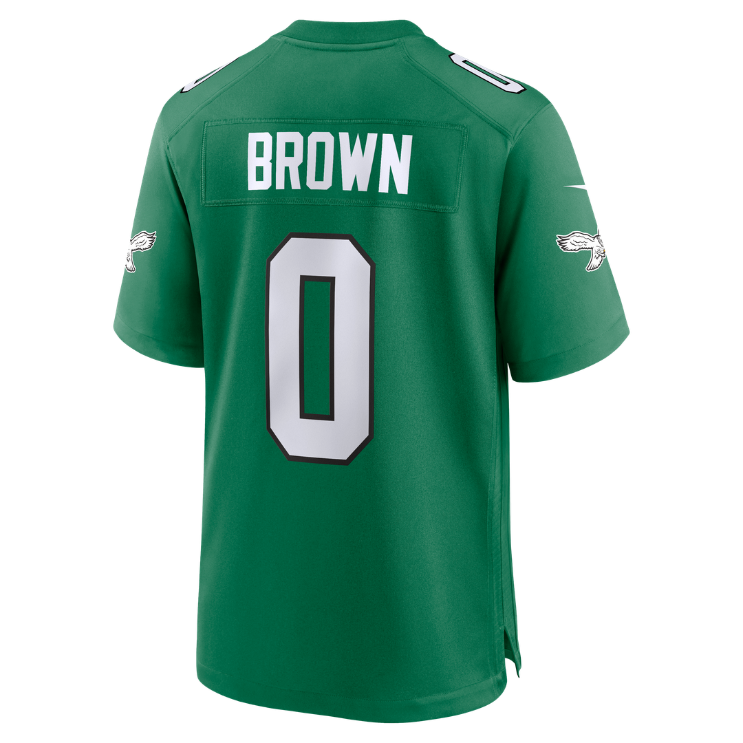 Men's Philadelphia Eagles Marquise Brown Nike  Midnight Green Team Game Jersey