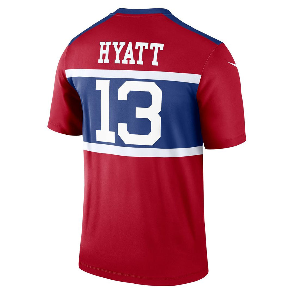 Men's New York Giants Jalin Hyatt Nike Red Legend Player Performance Top
