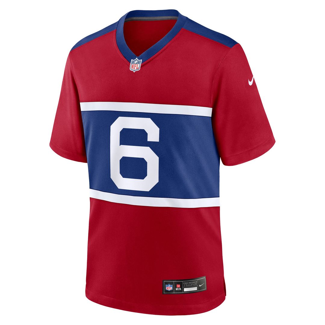 Men's New York Giants Jaxson Dart Nike Royal Team Game Jersey
