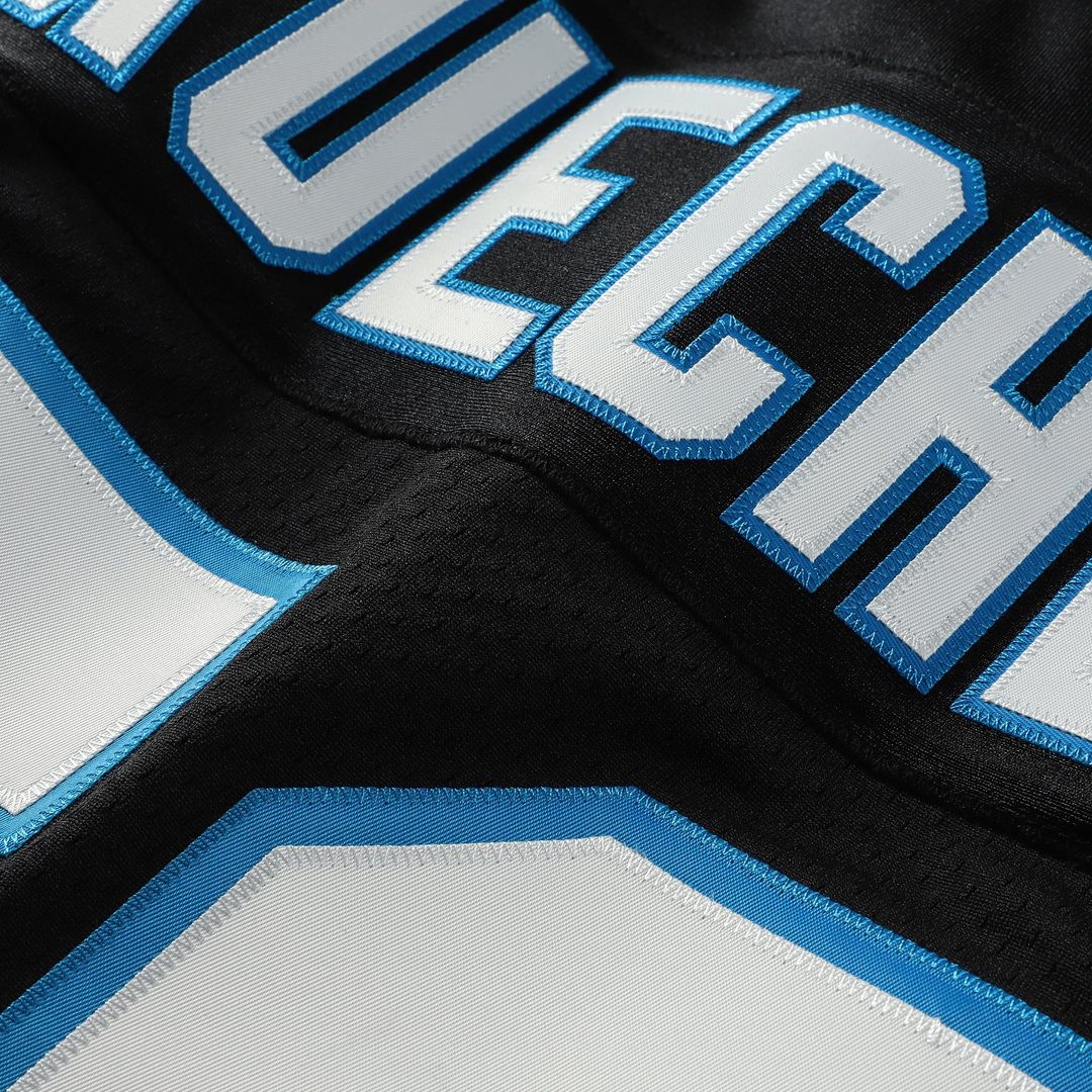 Men's Carolina Panthers Luke Kuechly Mitchell & Ness Black 2013 Authentic Throwback Retired Player Jersey
