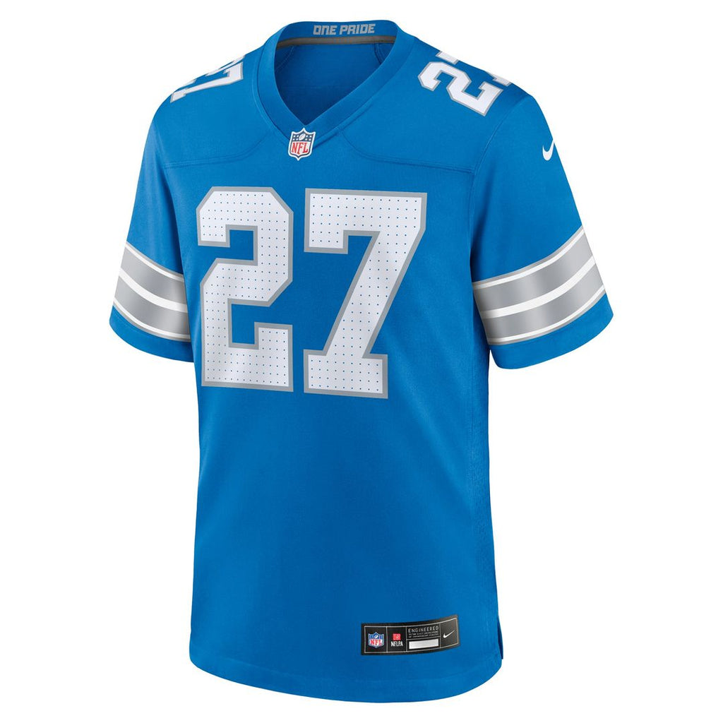 Men's Detroit Lions Arthur Maulet Nike  Blue Team Game Jersey