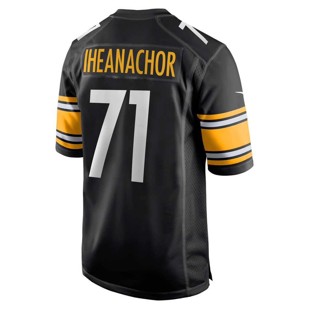 Men's Pittsburgh Steelers Max Iheanachor Nike Black Team Game Jersey