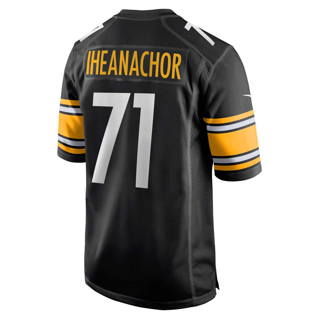 Men's Pittsburgh Steelers Max Iheanachor Nike Black Team Game Jersey