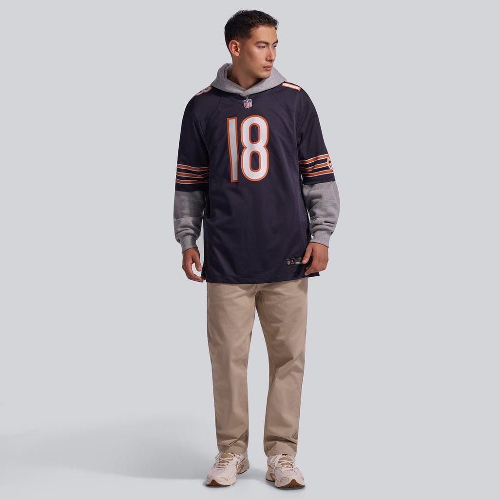 Men's Chicago Bears Caleb Williams Nike White First Round Pick Player Game Jersey