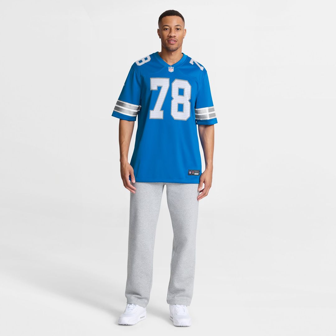 Men's Detroit Lions Ben Bartch Nike  Blue Team Game Jersey