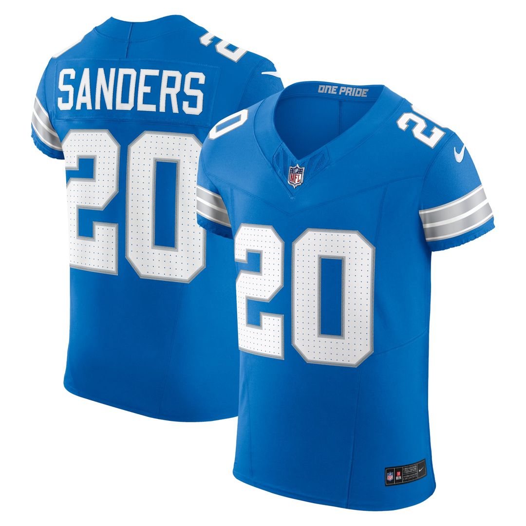 Men's Detroit Lions Barry Sanders Nike Black Alternate Vapor F.U.S.E. Elite Jersey