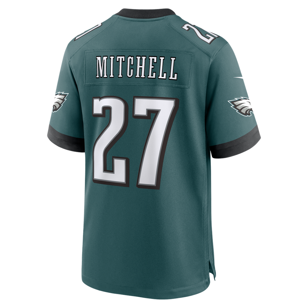 Men's Philadelphia Eagles Quinyon Mitchell Nike  Midnight Green Team Game Jersey