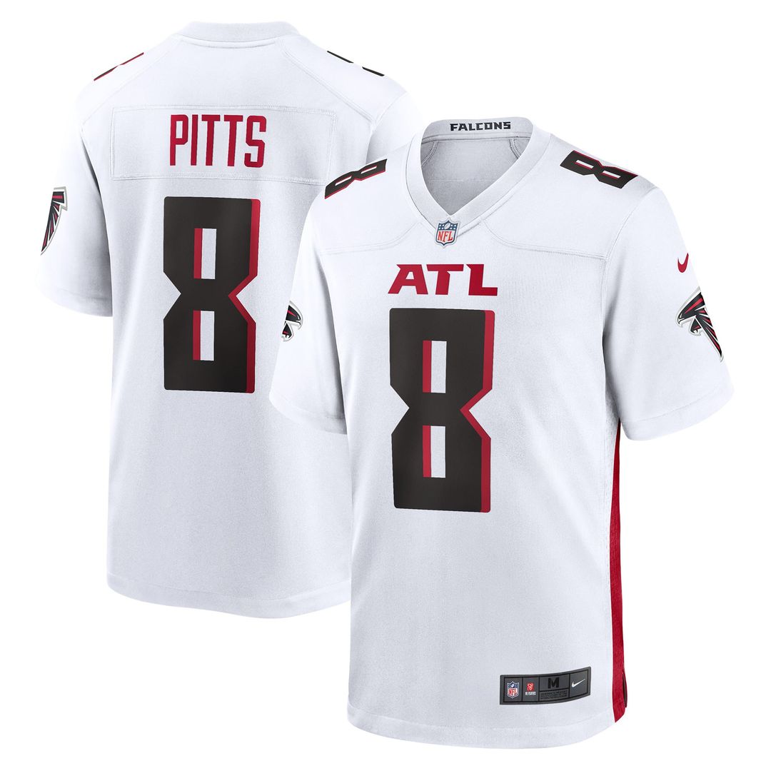 Men's Atlanta Falcons Kyle Pitts Sr. Nike Black Team  Game Jersey