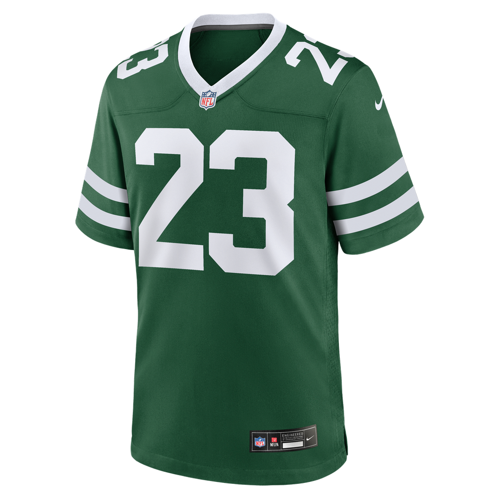 Men's New York Jets Azareye'h Thomas Nike Legacy Green Team Game Jersey
