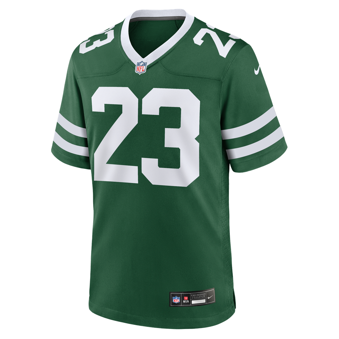 Men's New York Jets Azareye'h Thomas Nike Legacy Green Team Game Jersey