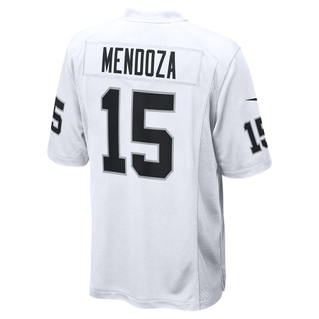 Men's Las Vegas Raiders Fernando Mendoza Nike White Game Player Jersey