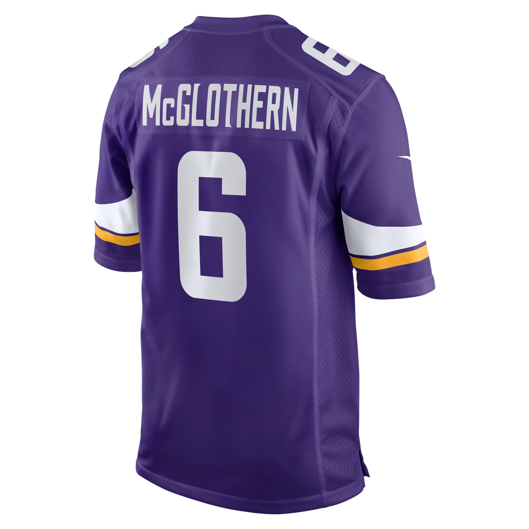 Men's Minnesota Vikings Dwight McGlothern Nike  Purple Team Game Jersey